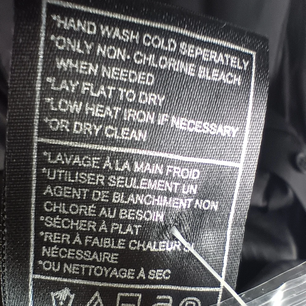 Steve Madden Tie Curious Long Sleeve Shirt Dress Black Size Medium 6 - 8 NWT - Picture 11 of 12